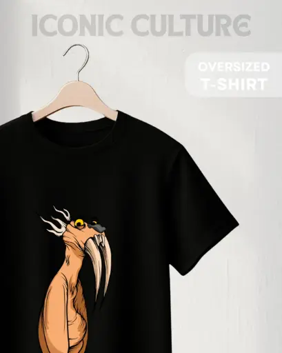 SABRETOOTH BEAVER DEER | PREMIUM OVERSIZED T-shirt