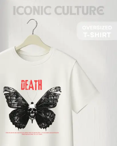 BUTTERFLY SKULL | PREMIUM OVERSIZED T-shirt